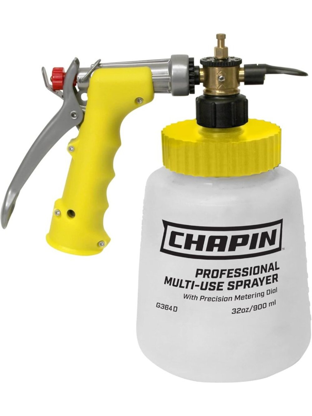 32oz Professional Lawn & Garden Hose-End Sprayer, Anti-Siphon, 16 Mixing Ratios